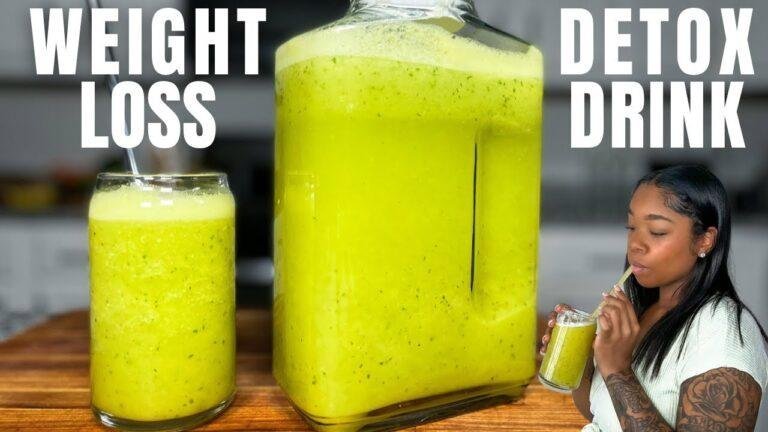 PINEAPPLE WEIGHT LOSS & DETOX JUICE USING A BLENDER + BENEFITS