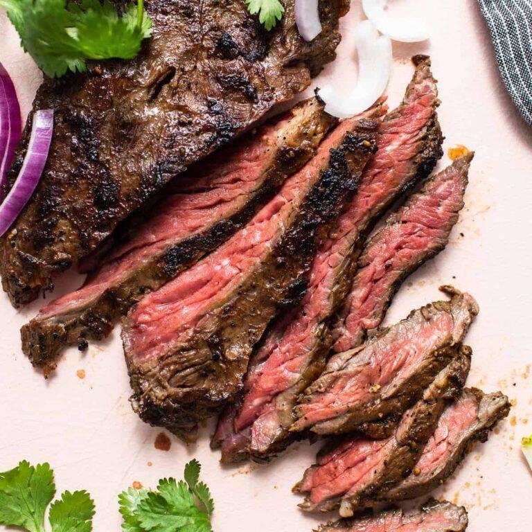The Best Juicy Skirt Steak (Pan Seared) - Fit Foodie FInds