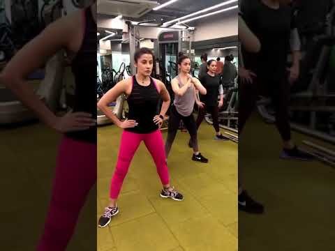 Workout with @aliaabhatt is so fun! She is always up for a new challenges #shorts #aliabhatt